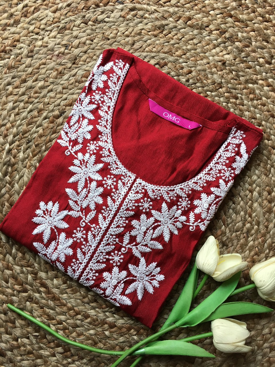 Pure Cotton Embroidered Kurta