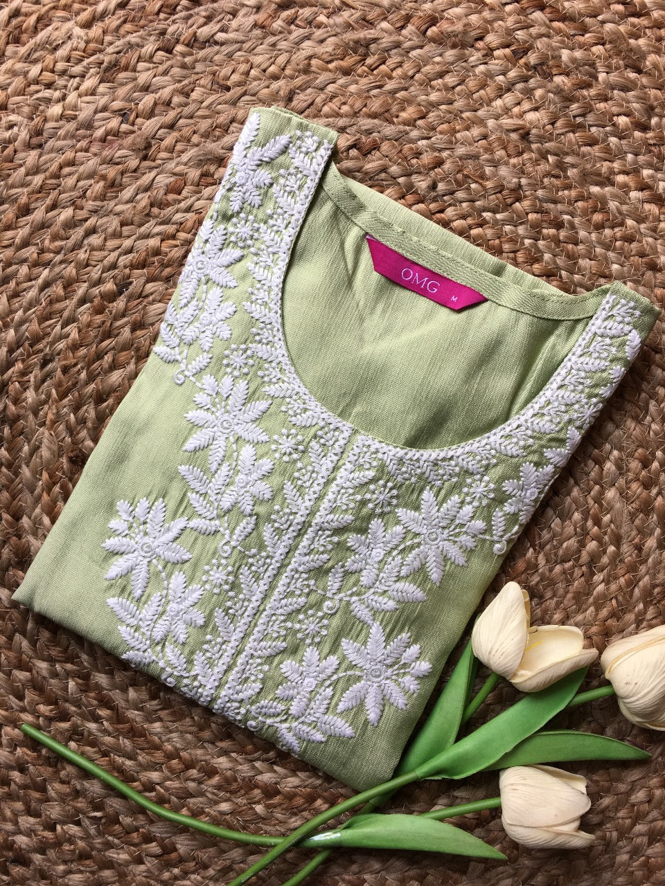 Pure Cotton Embroidered Kurta