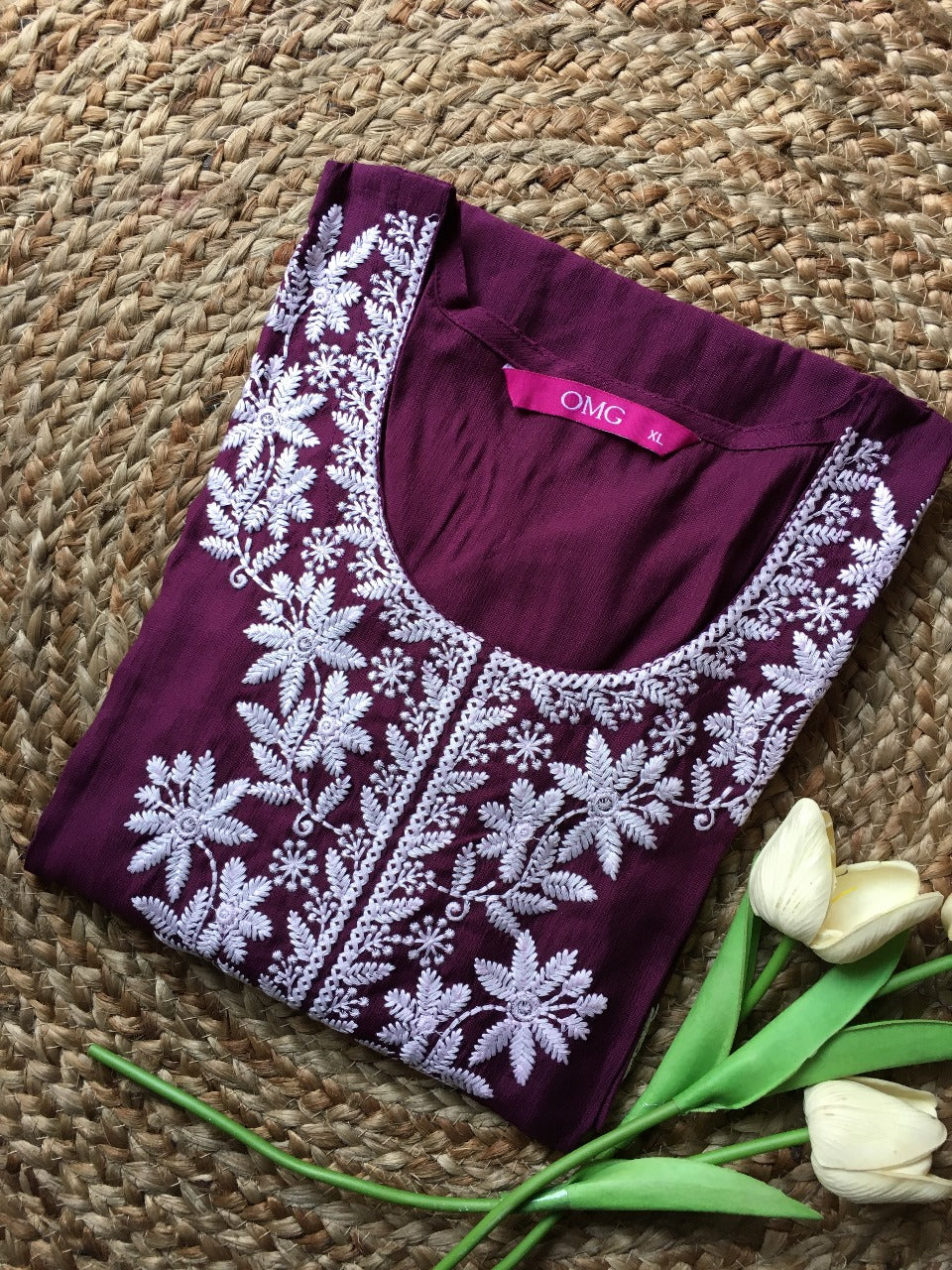 Pure Cotton Embroidered Kurta