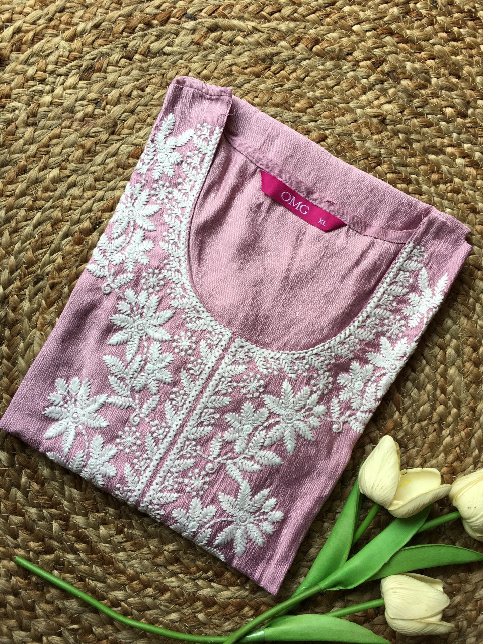 Pure Cotton Embroidered Kurta