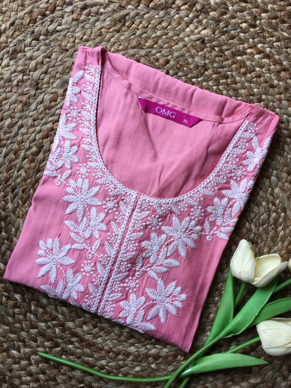 Pure Cotton Embroidered Kurta