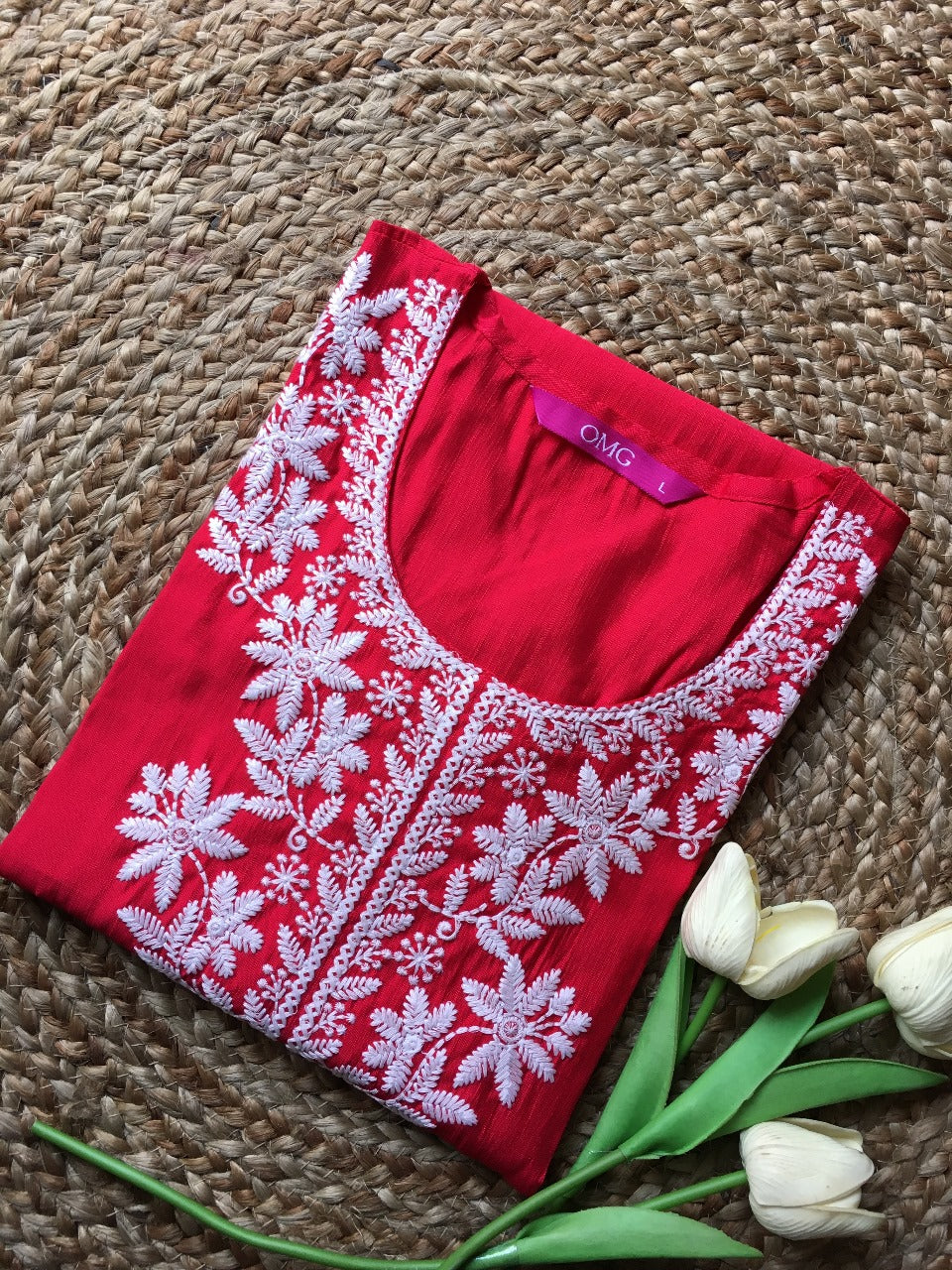 Pure Cotton Embroidered Kurta
