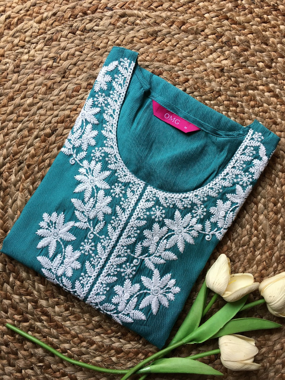 Pure Cotton Embroidered Kurta