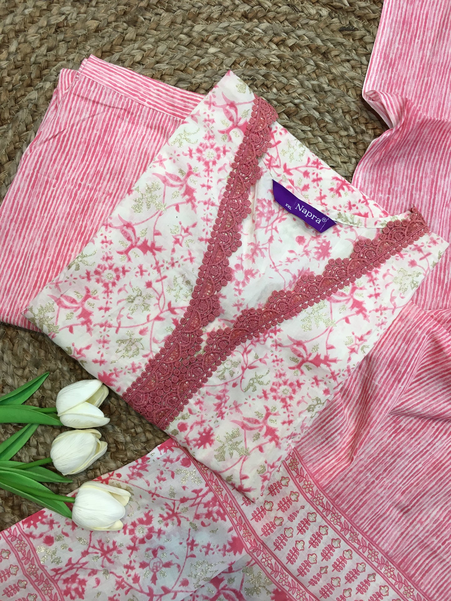 Pure Cotton Three Piece Suit