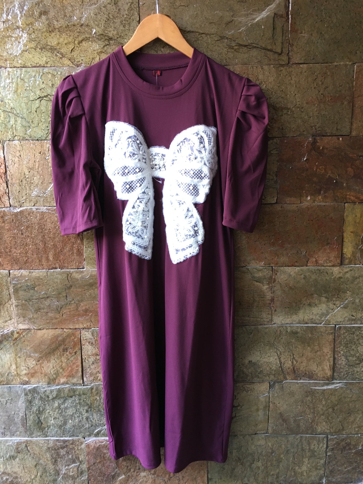 Beautiful Korean Ribbed Fabric Dress