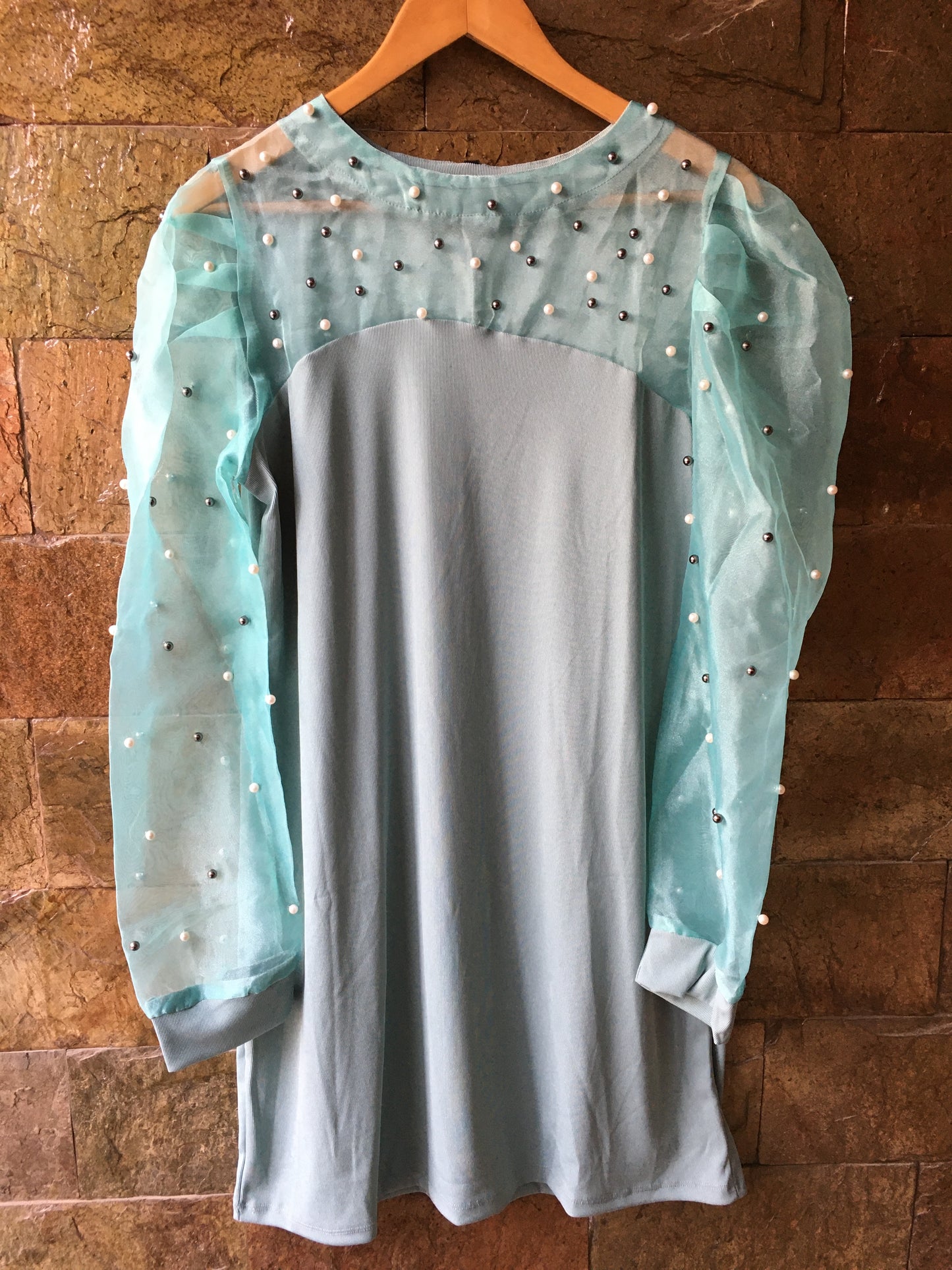 Beautiful Korean Ribbed Fabric Dress