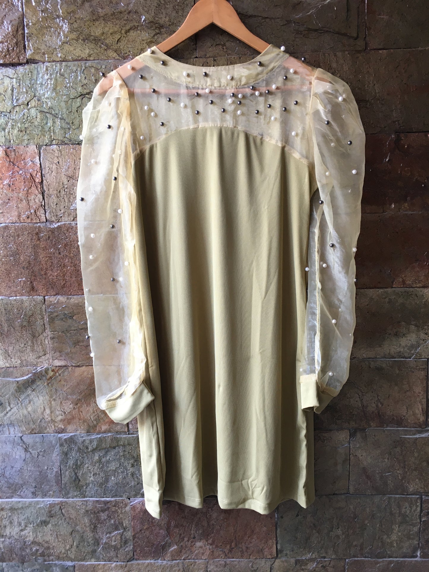Beautiful Korean Ribbed Fabric Dress