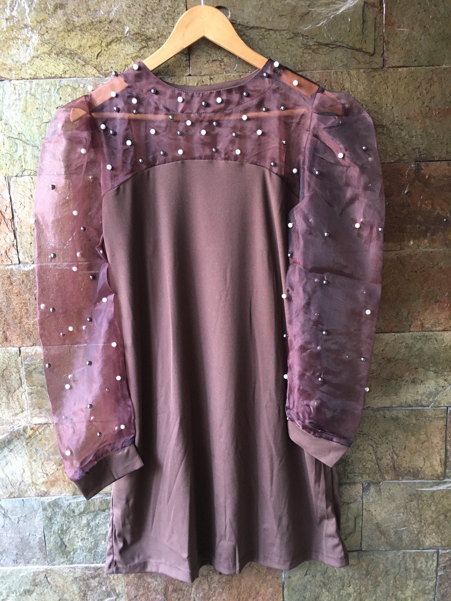 Beautiful Korean Ribbed Fabric Dress