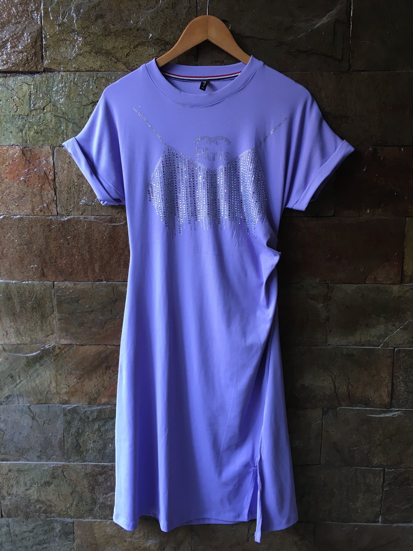 Beautiful Korean Ribbed Fabric Dress