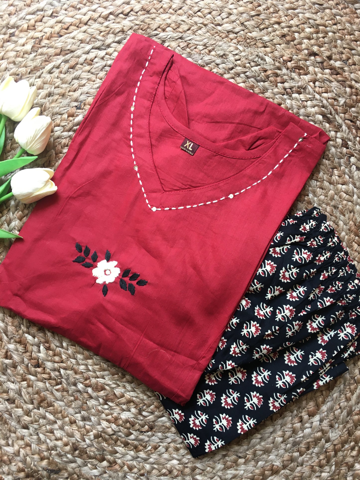 Pure Cotton Plazzo Two Peice Set