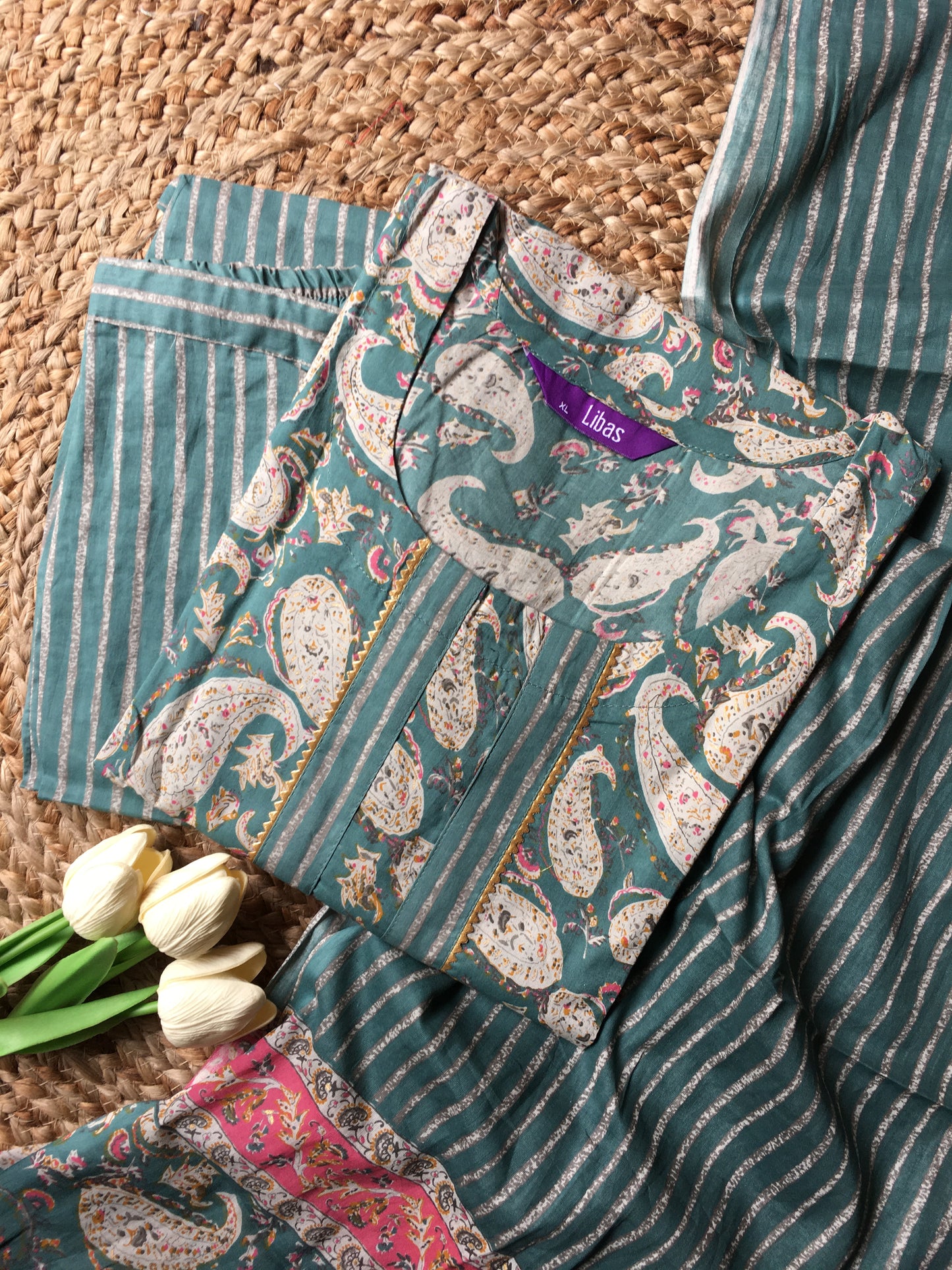 Pure Cotton Three Piece Suit