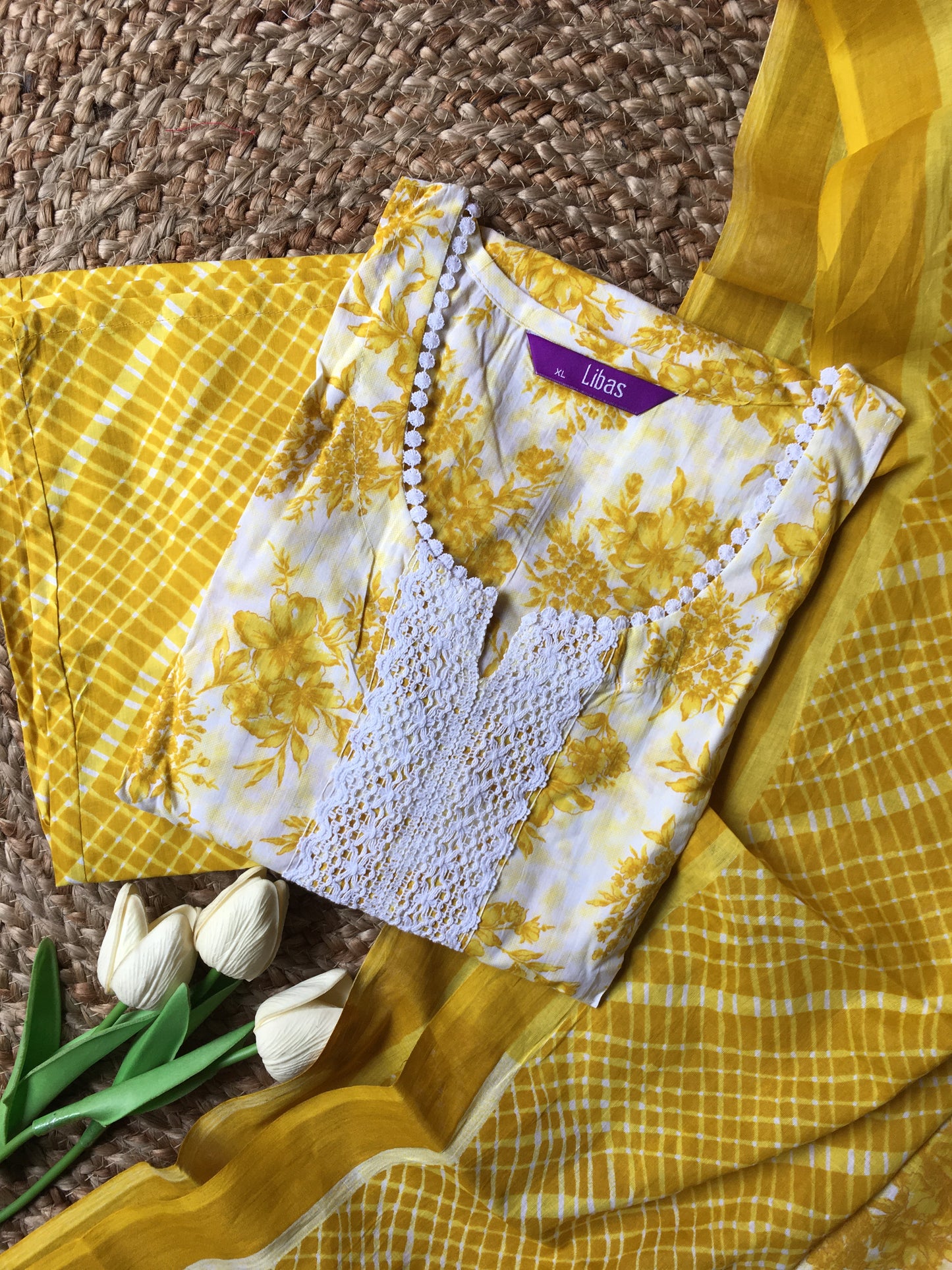 Pure Cotton Three Piece Suit