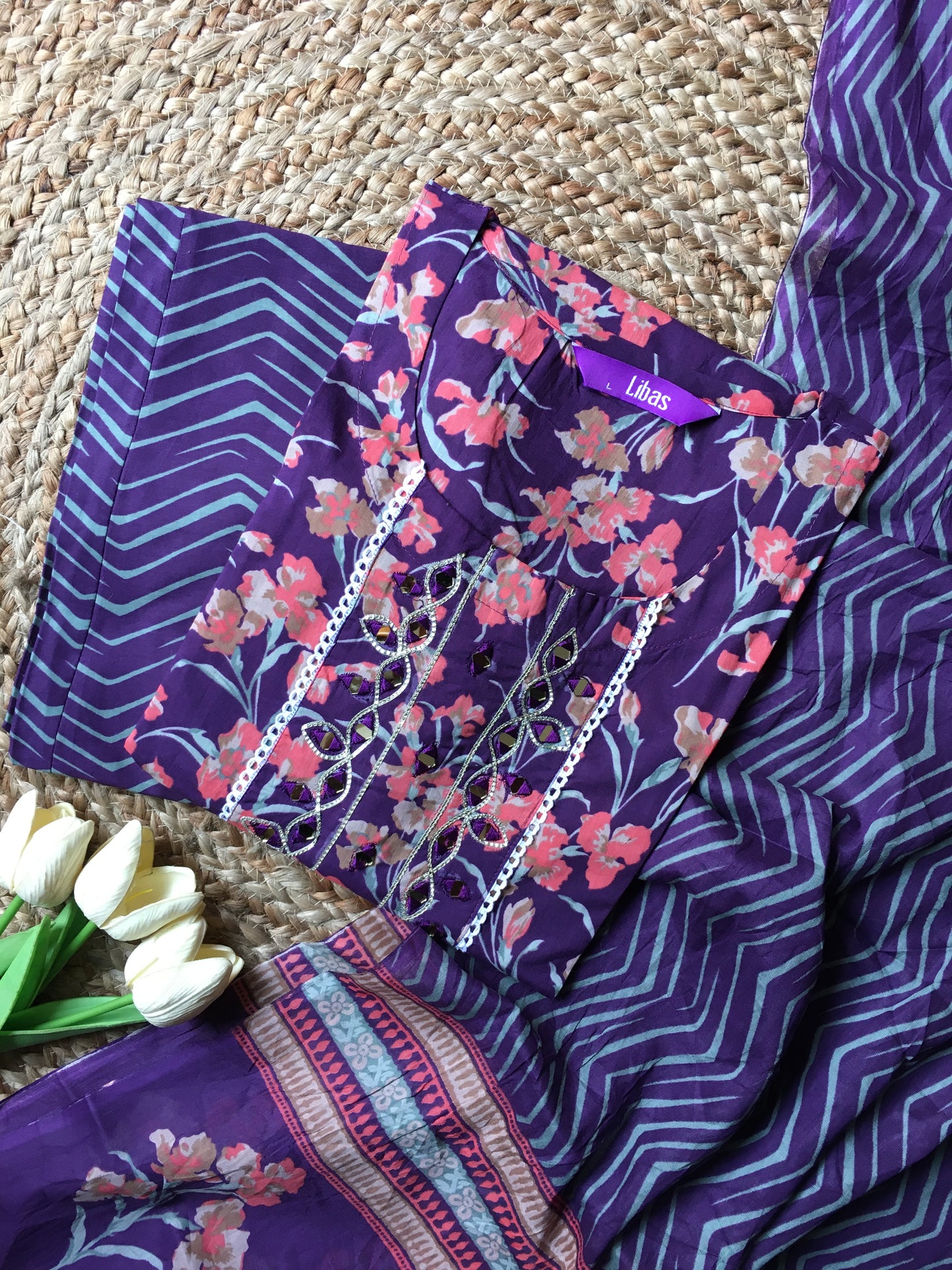 Pure Cotton Three Piece Suit
