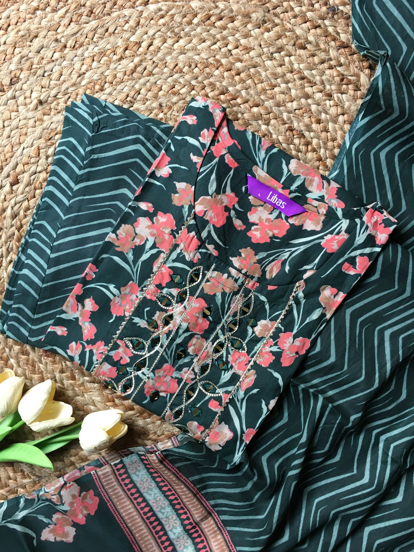 Pure Cotton Three Piece Suit
