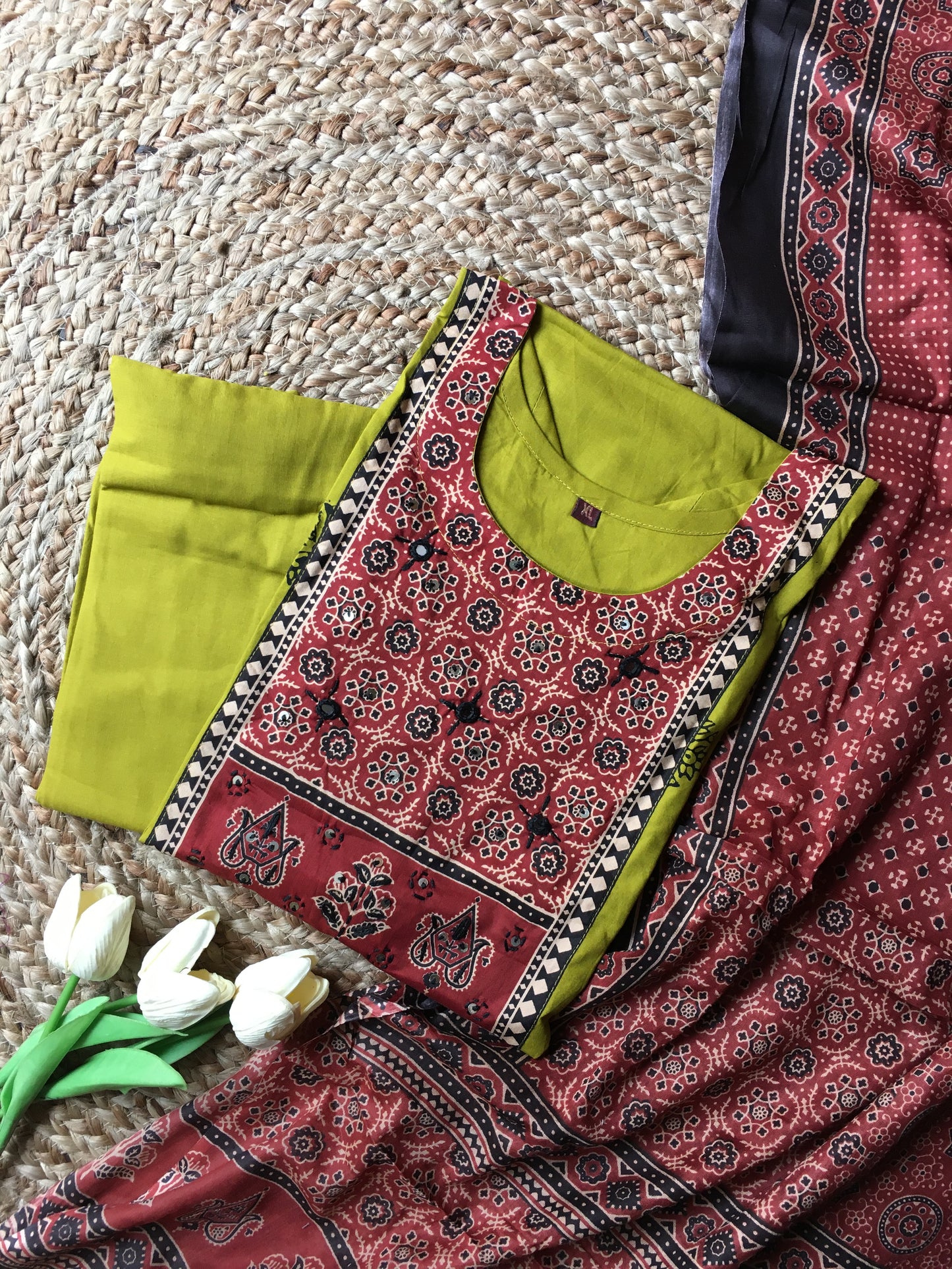 Pure Cotton Three Piece Set