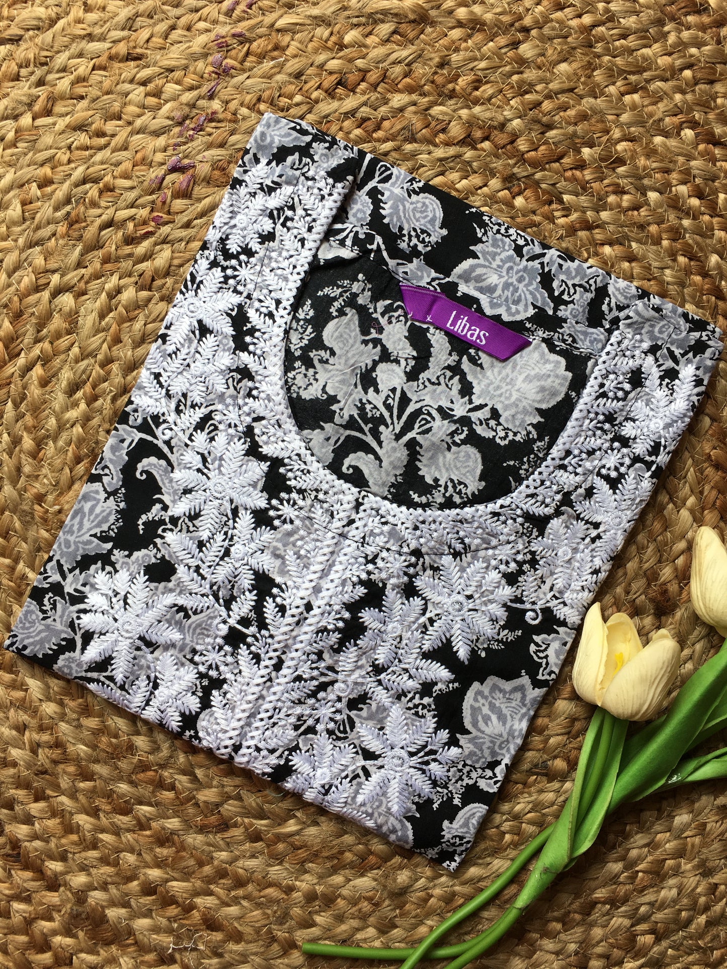 Pure Cotton Embroidered Kurta