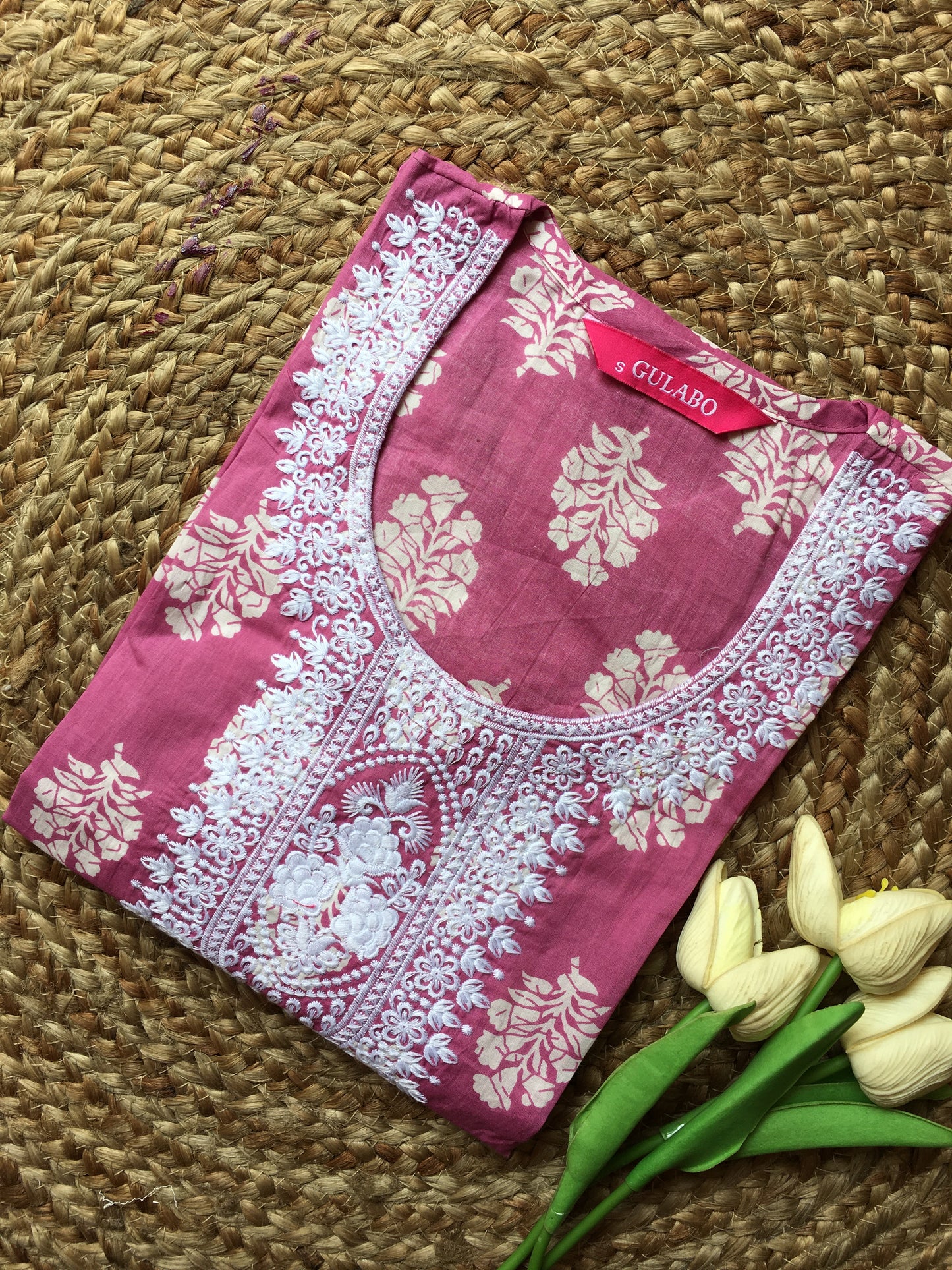 Pure Cotton Embroidered Kurta