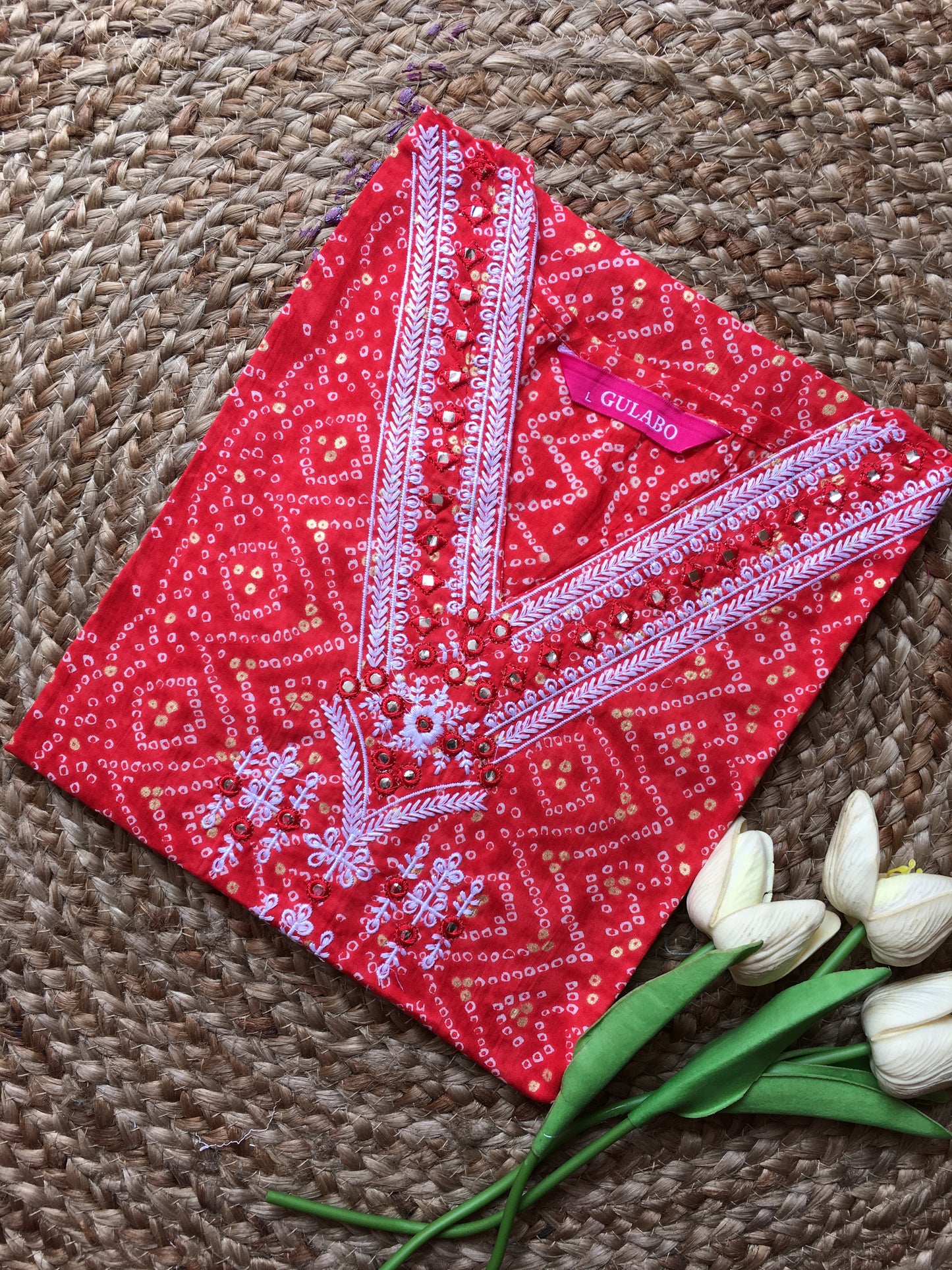 Pure Cotton Embroidered Kurta