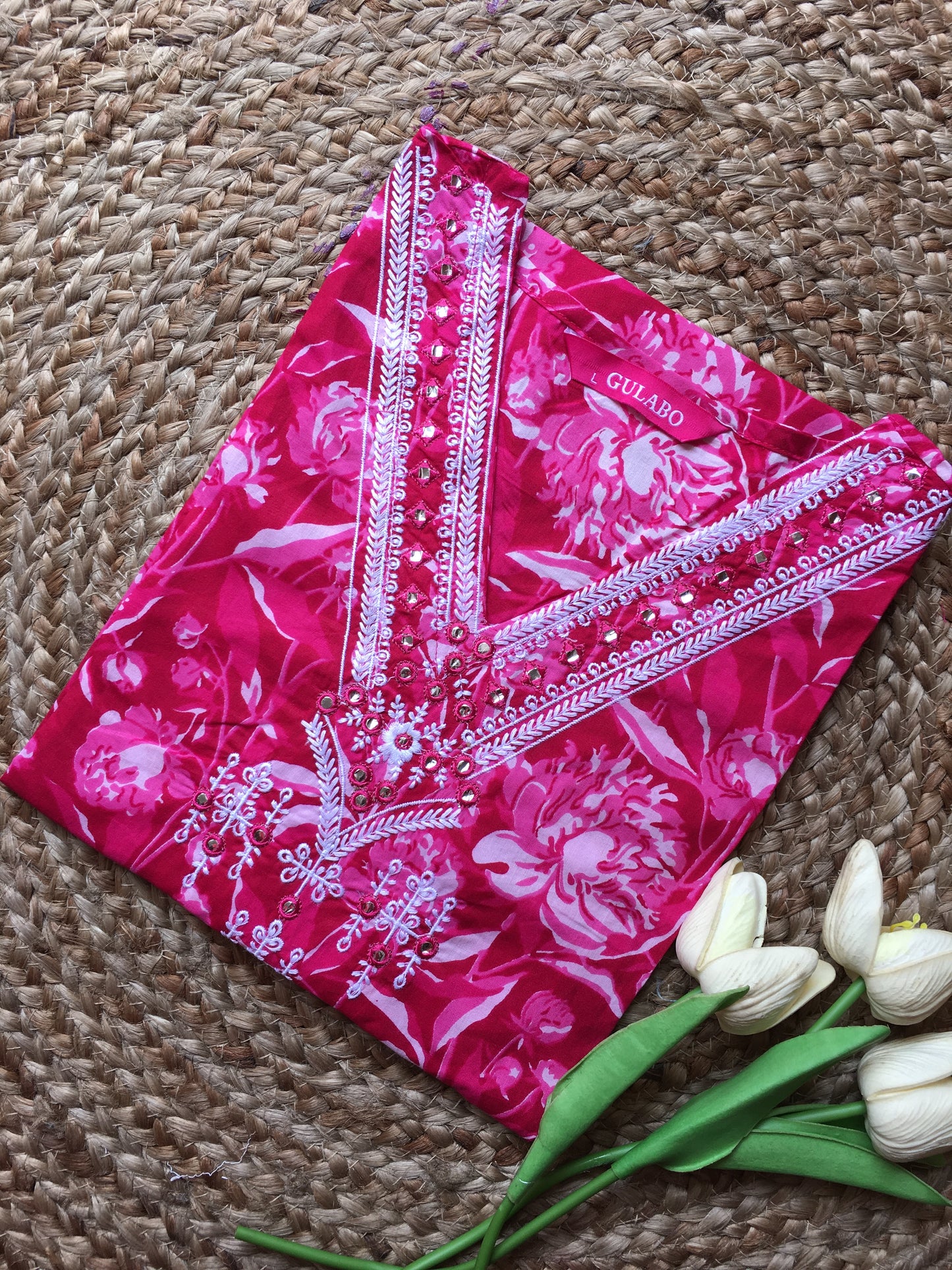 Pure Cotton Embroidered Kurta