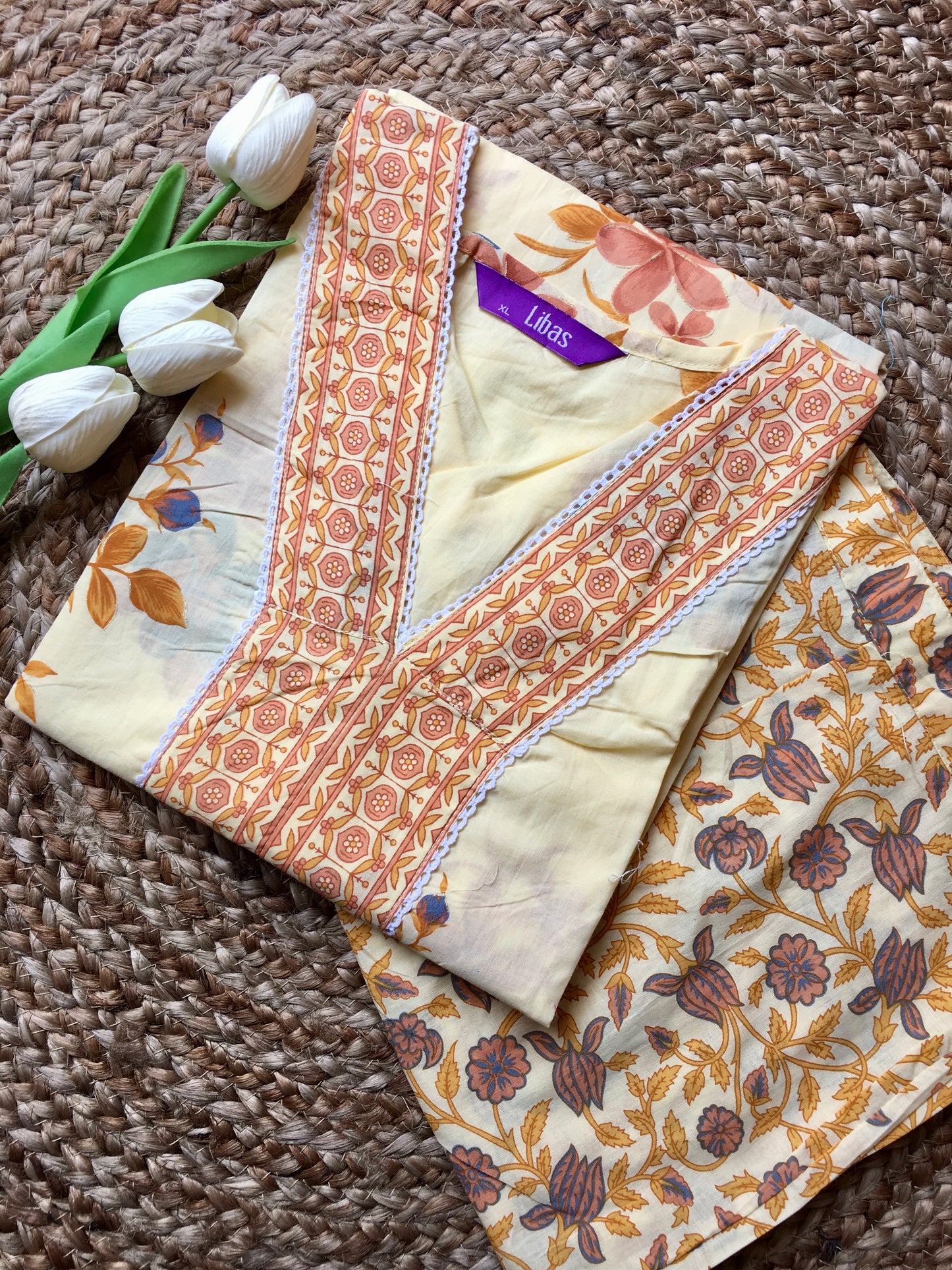 Pure Cotton Kurta Pant Set