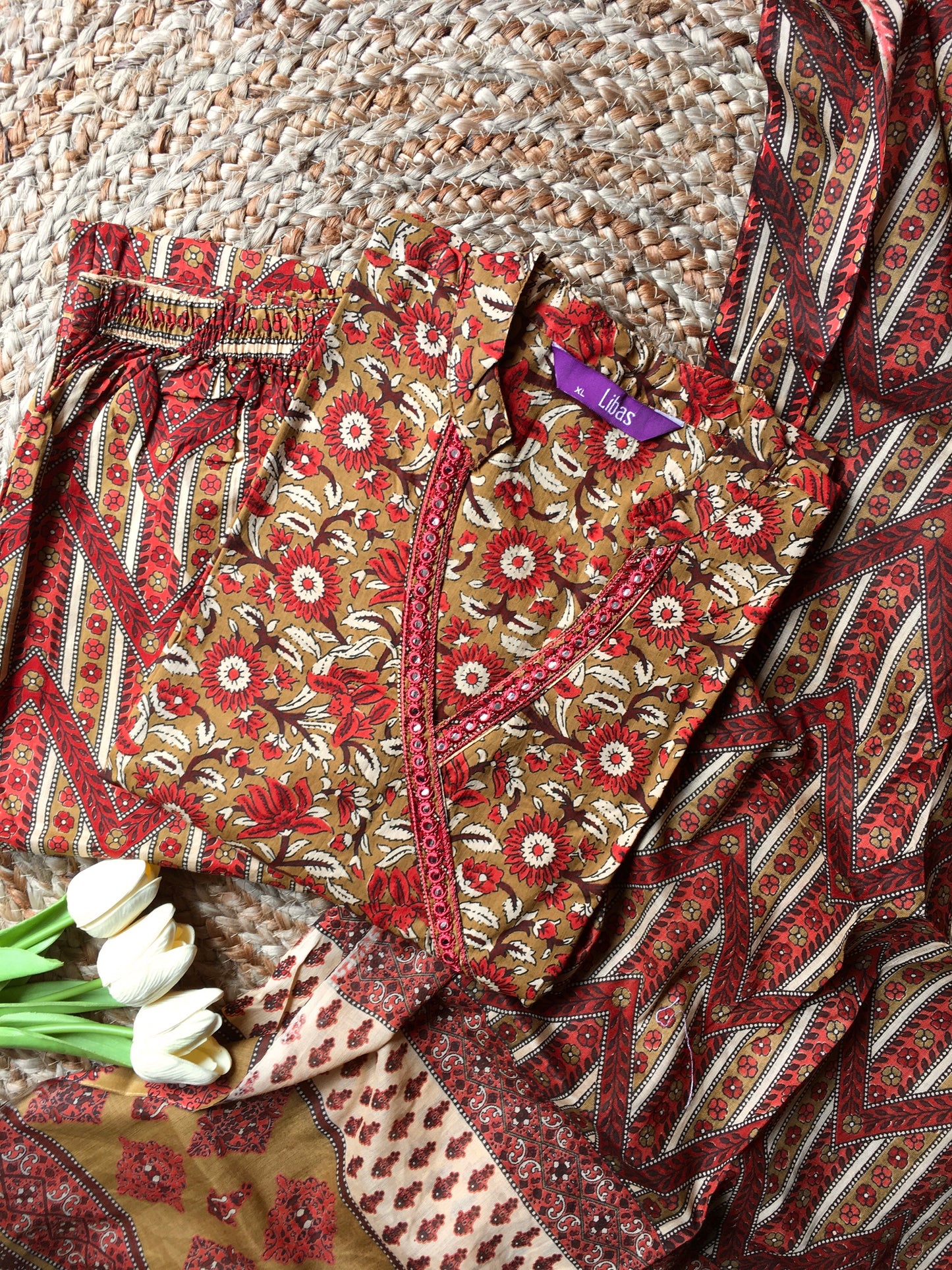 Pure Cotton Three Piece Suit