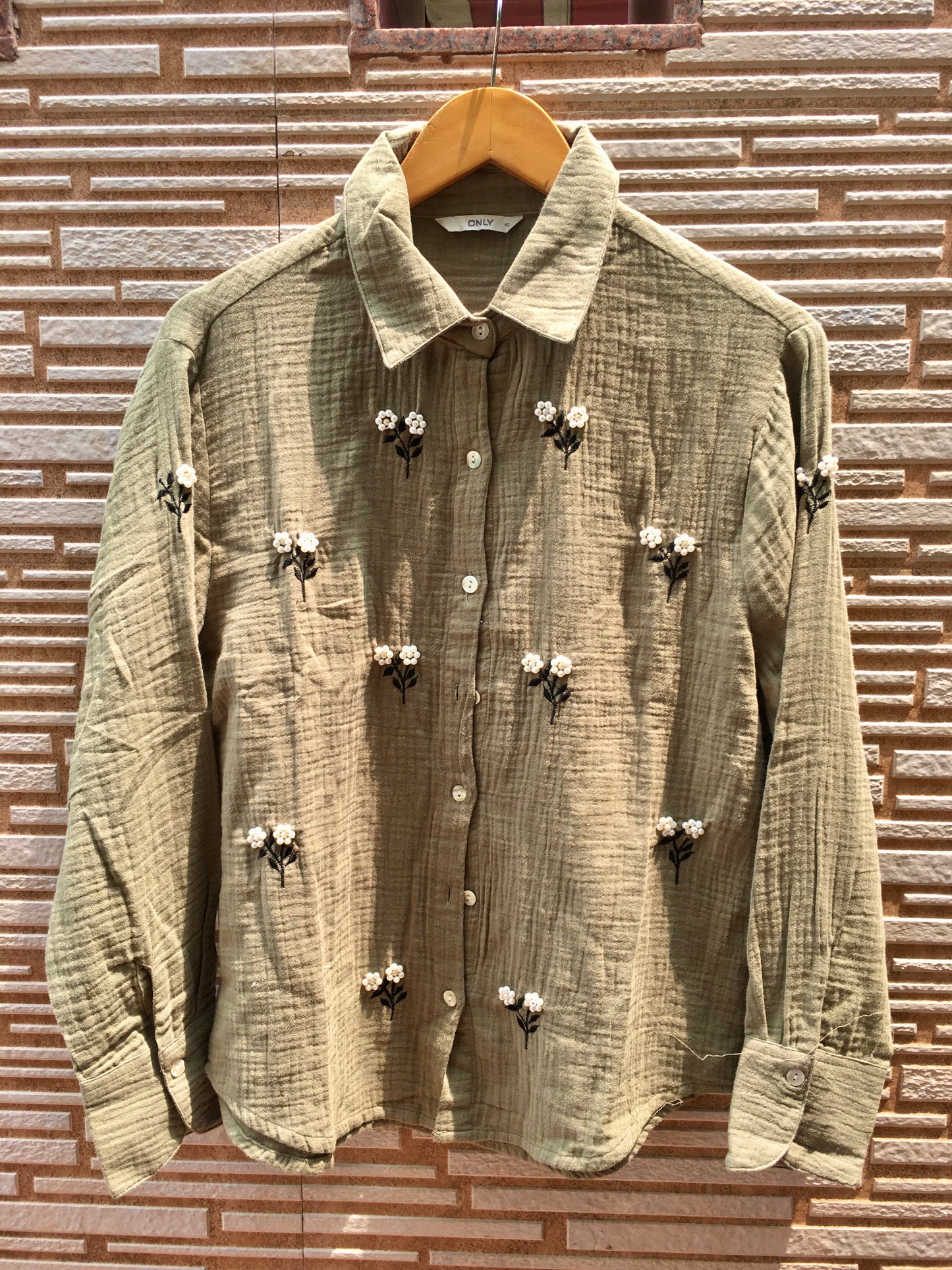 Cotton Embelished Shirt