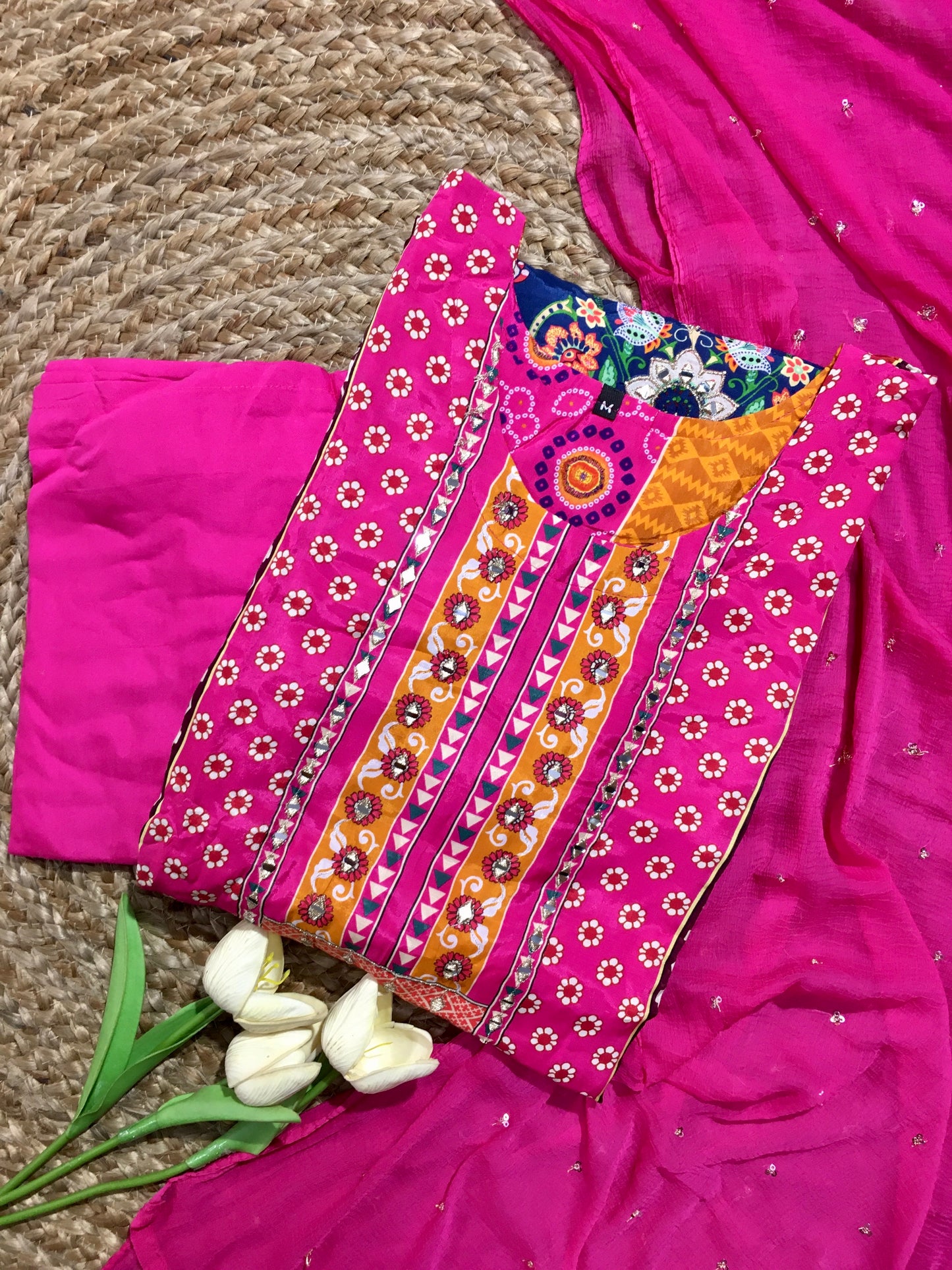 Pure Muslin Embroidered Partywear Three Piece Suit