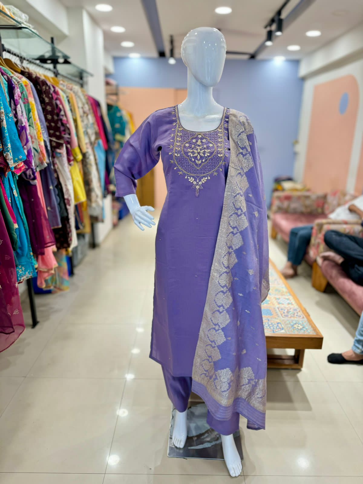Pure Silk Handwork Suit