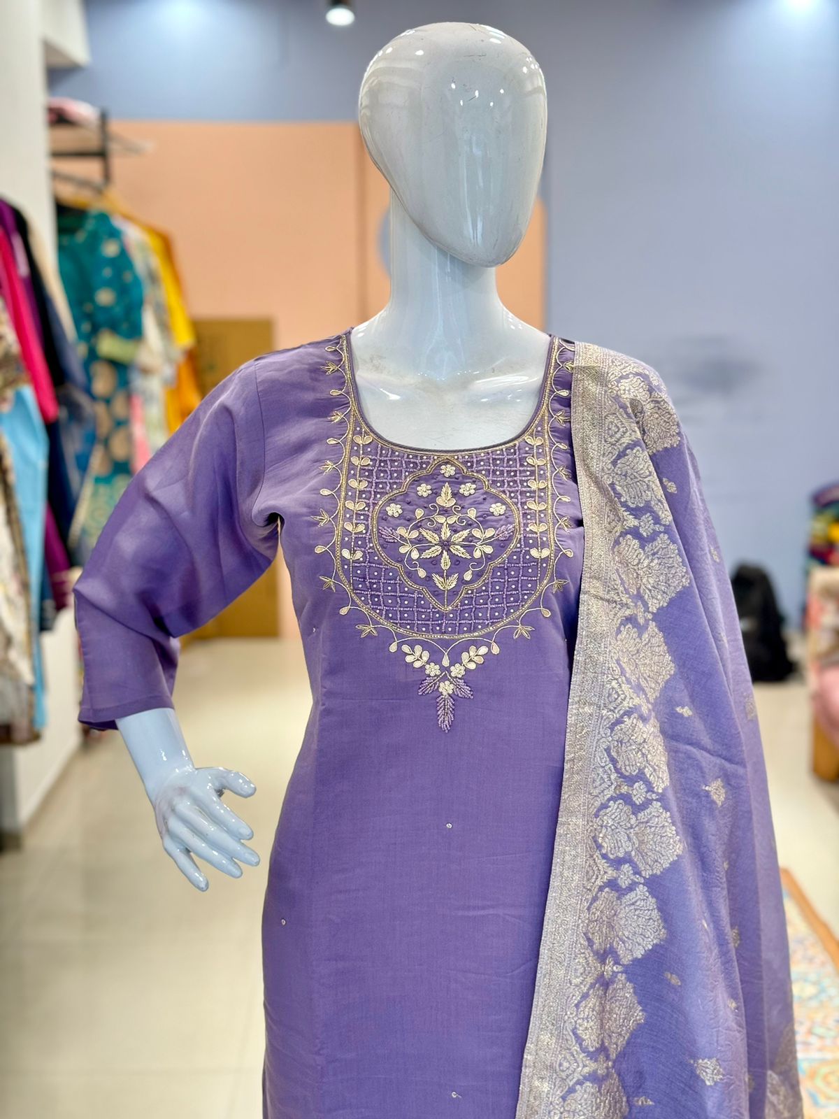 Pure Silk Handwork Suit