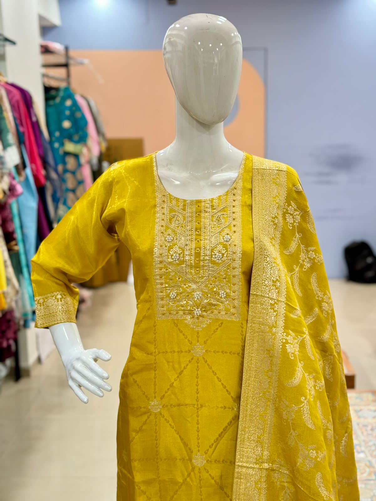 Pure Liva Silk Handwork Suit