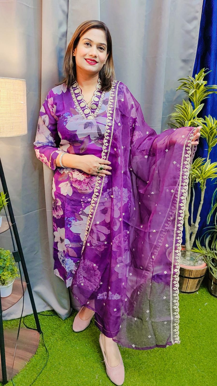 Organza Partywear Suit