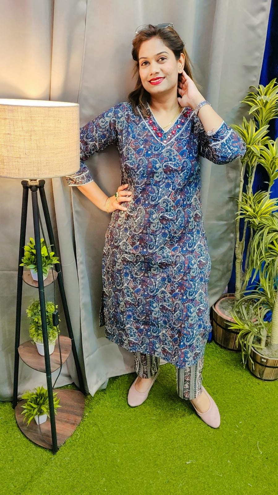 Cotton Kurta Pant Set