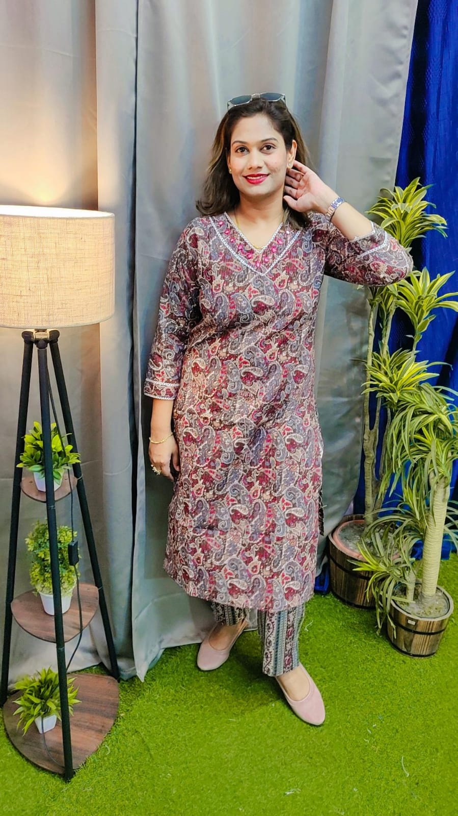 Cotton Kurta Pant Set