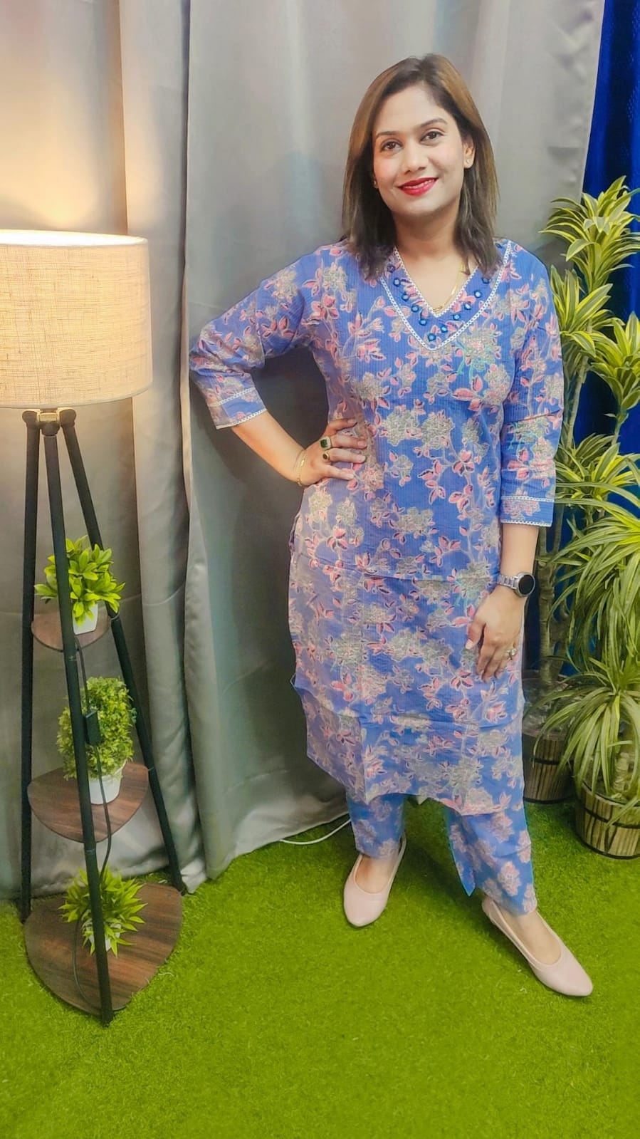 Cotton Kurta Pant Set