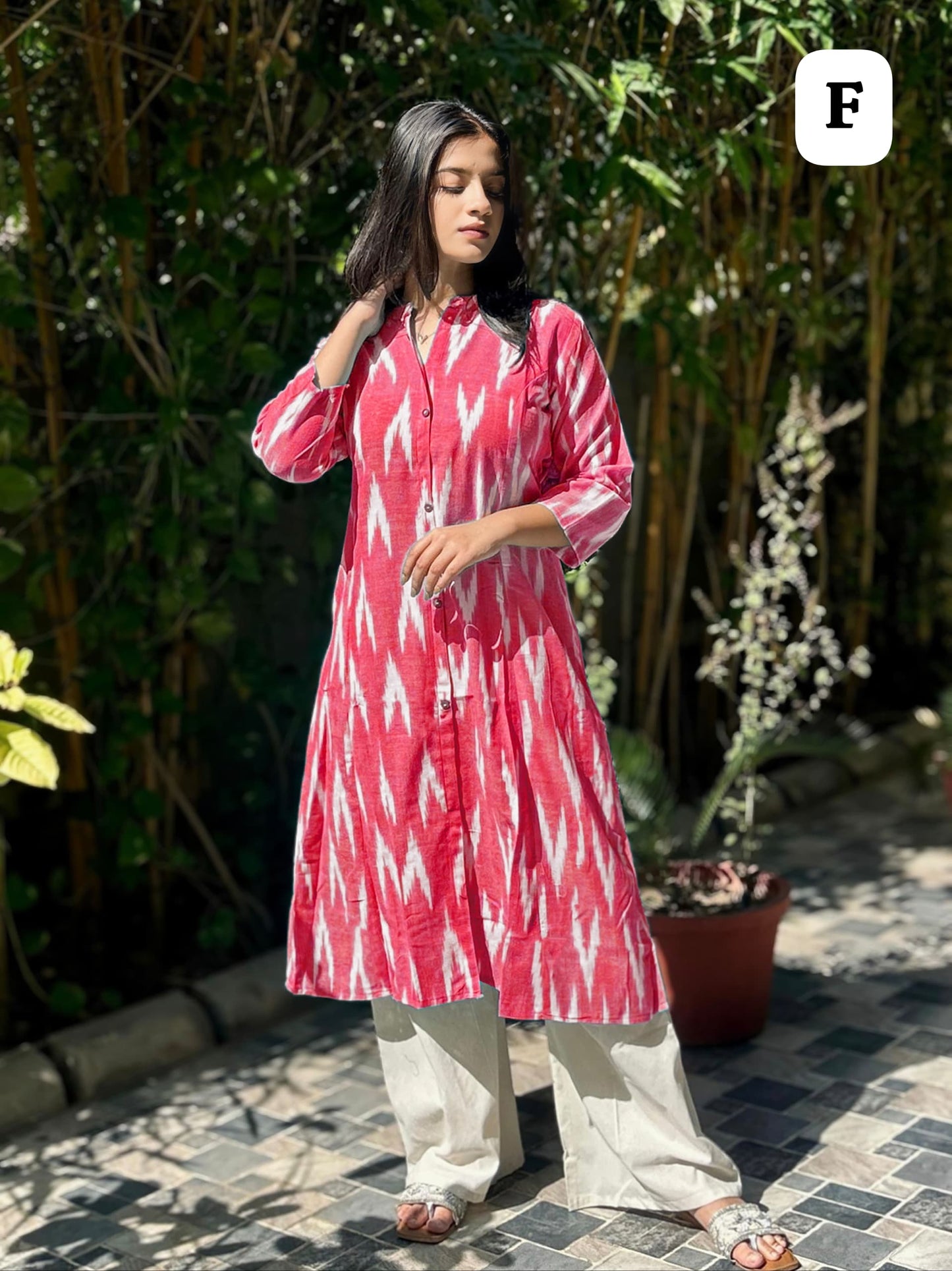 Cotton Two peice Kurta Culotte Set