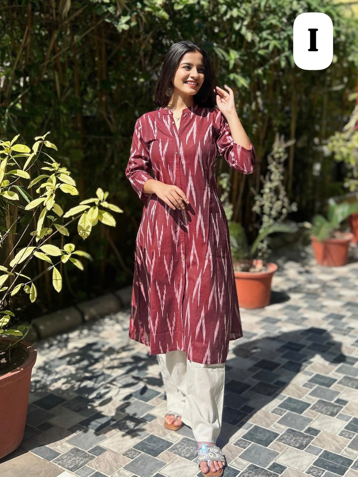 Cotton Two peice Kurta Culotte Set