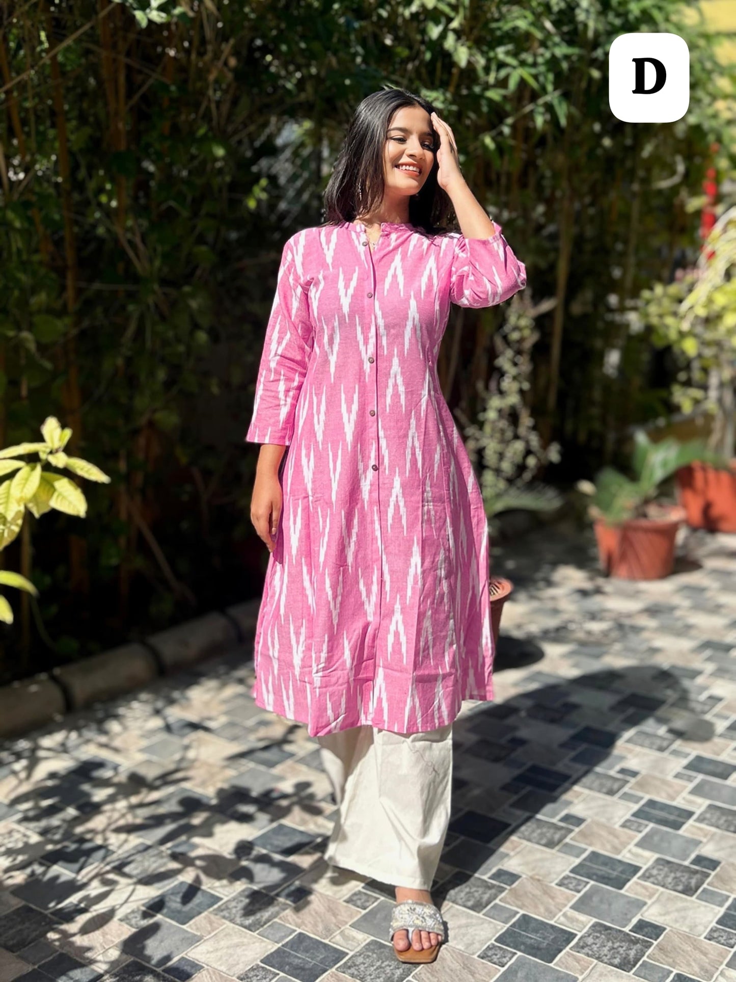 Cotton Two peice Kurta Culotte Set