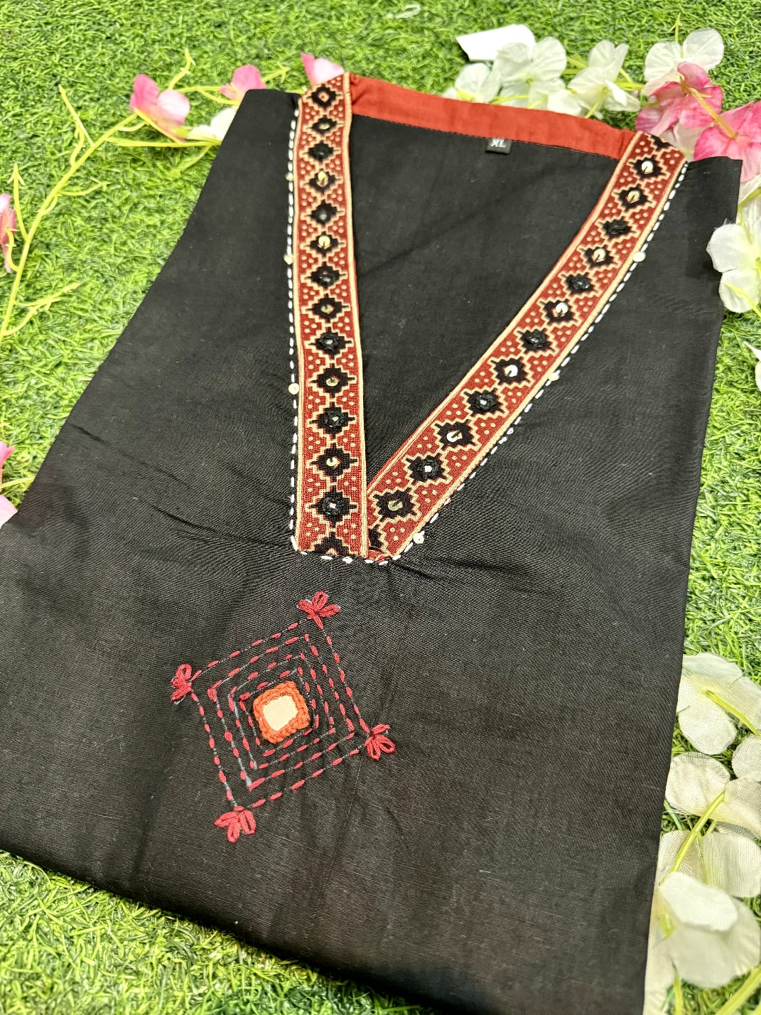 Embroidered Cotton Kurta