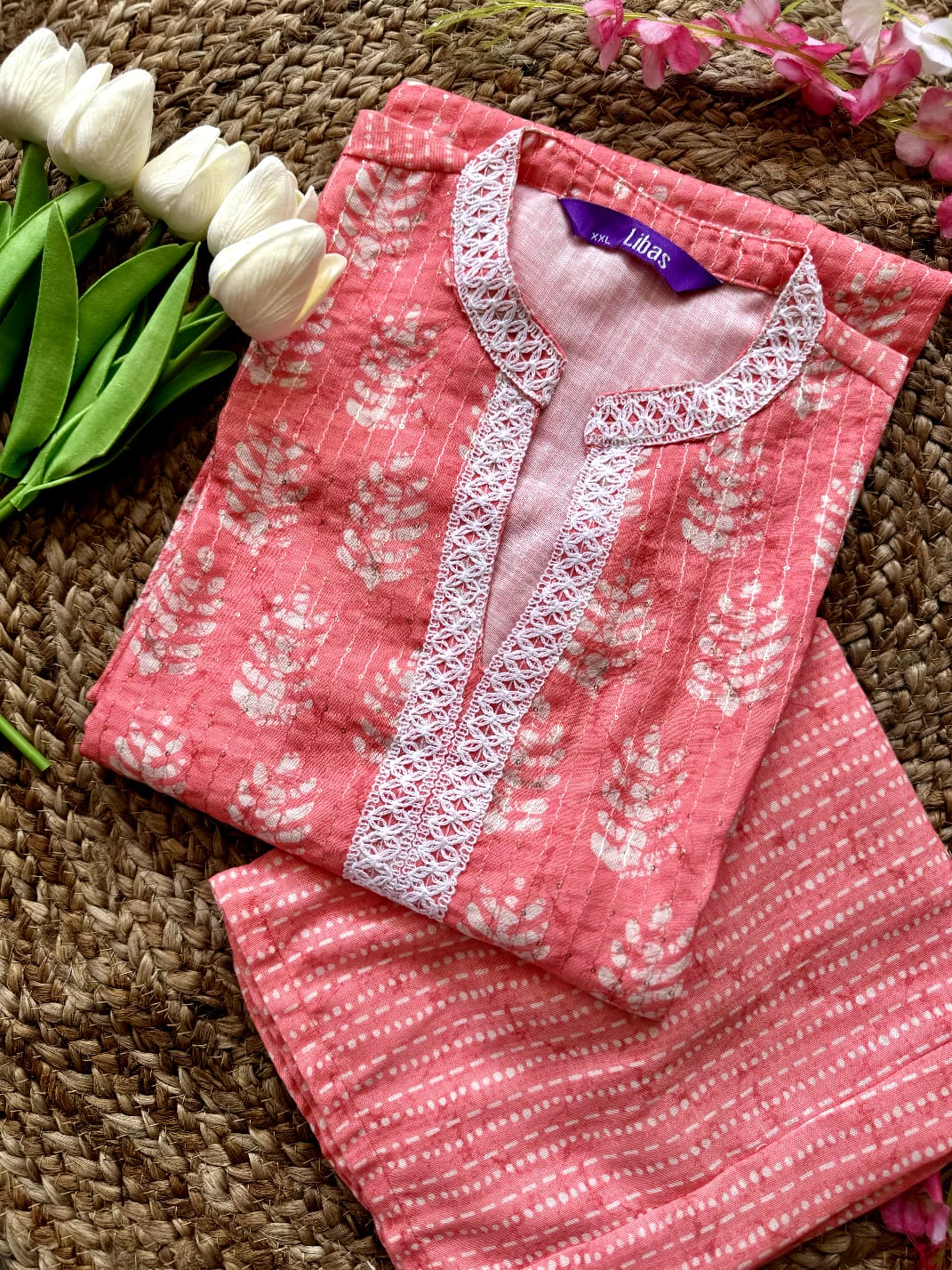 Cotton Kurta Pant Set