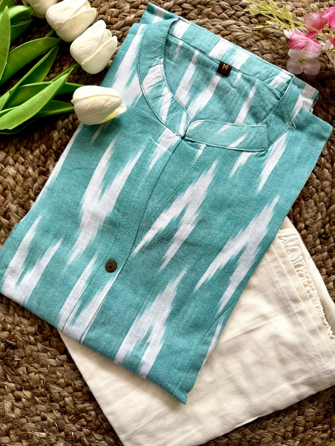 Cotton Two peice Kurta Culotte Set