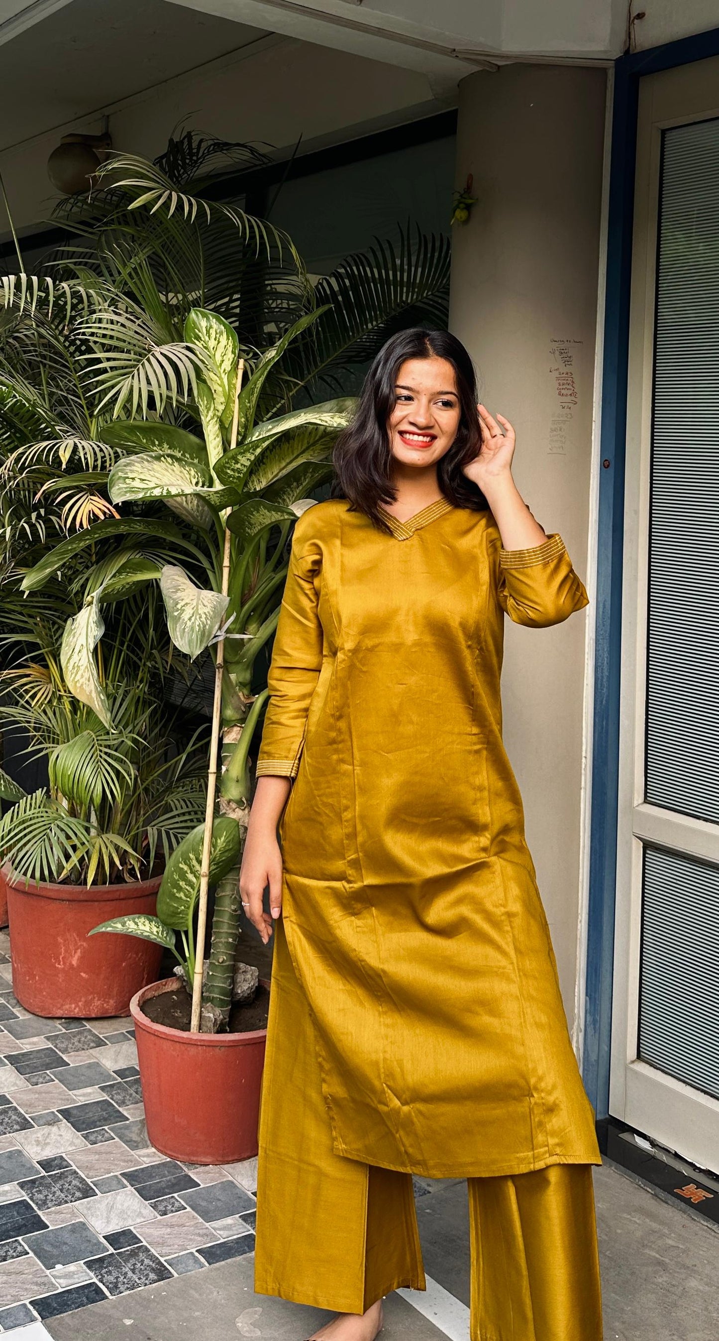 Cotton Two peice Kurta Palazoo Set