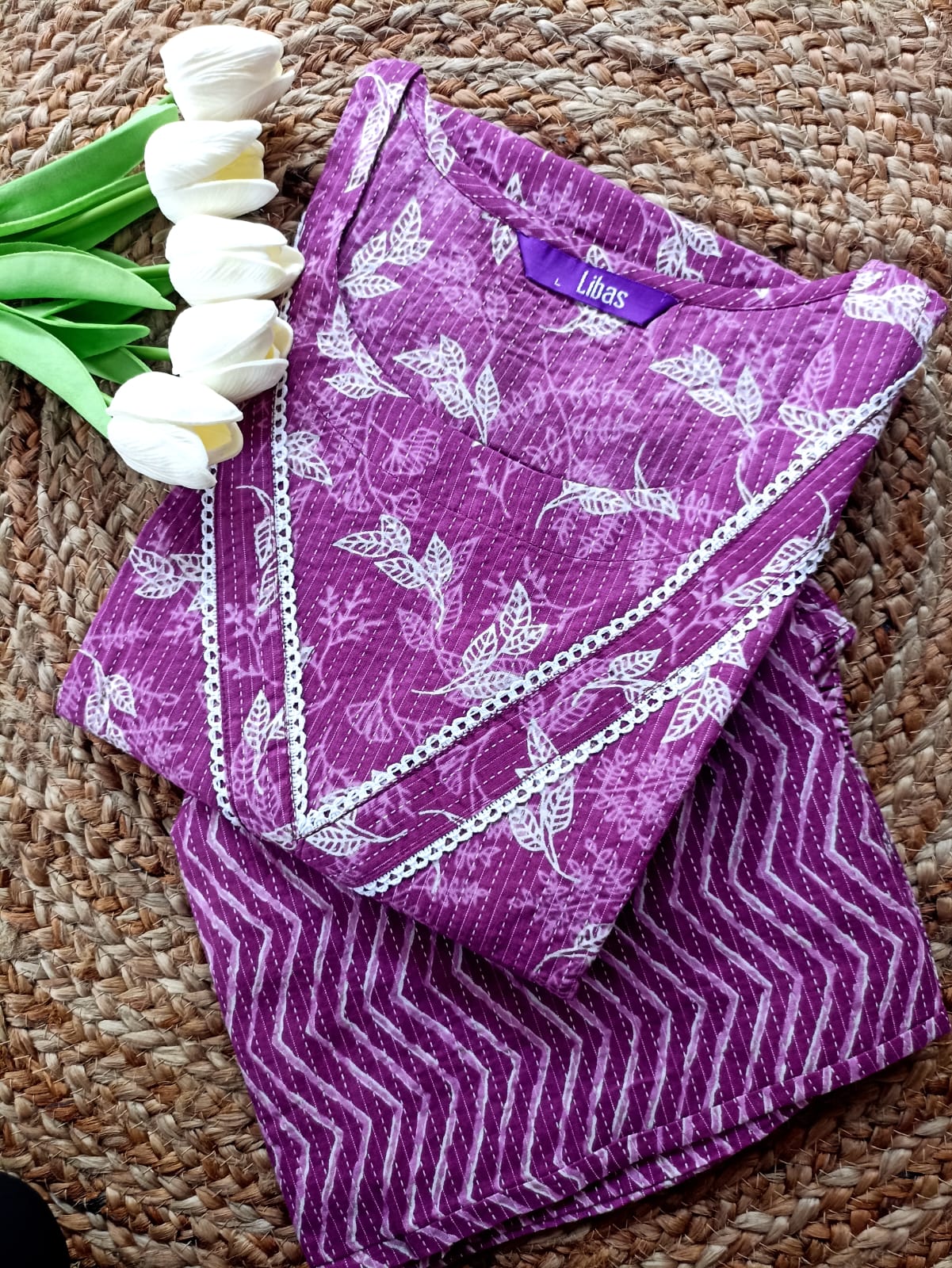 Cotton Kurta Pant Set