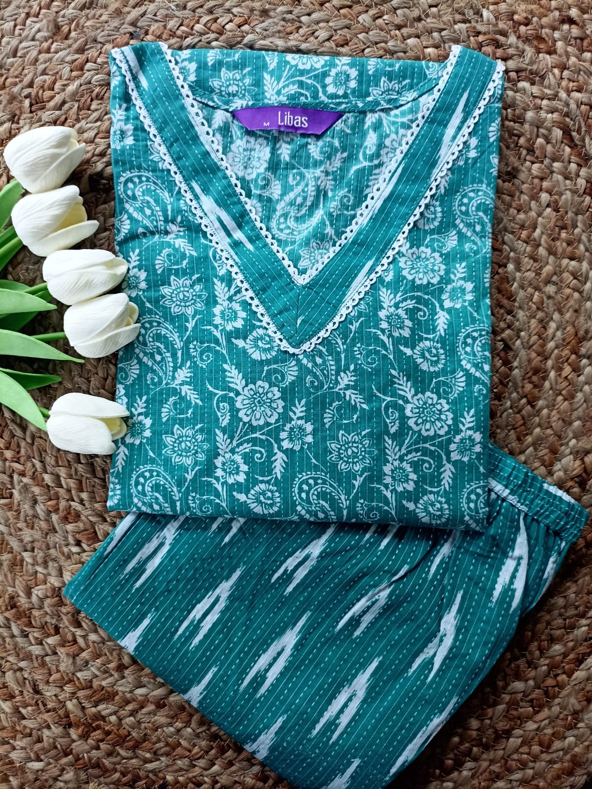 Cotton Kurta Pant Set