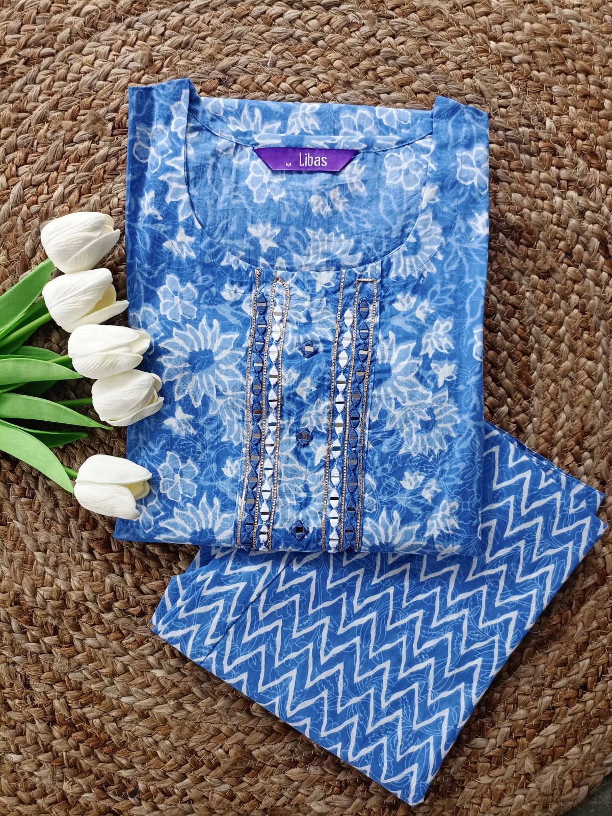 Cotton Kurta Pant Set