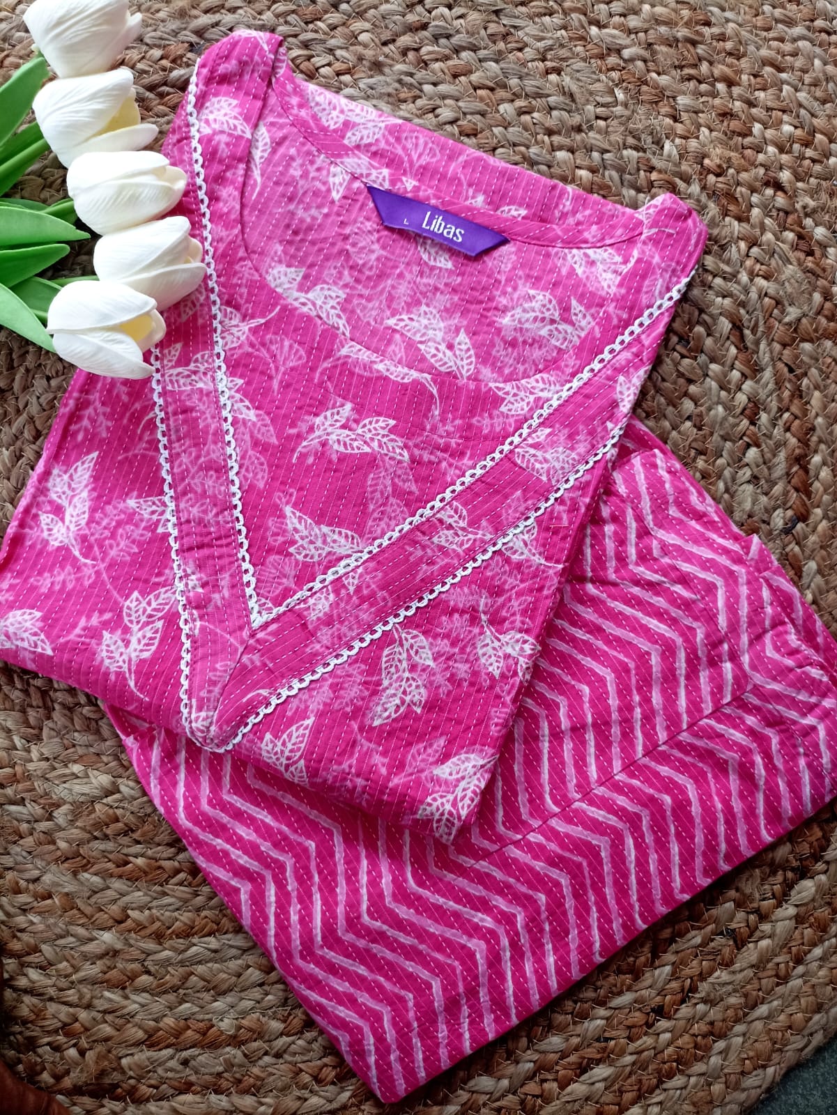 Cotton Kurta Pant Set