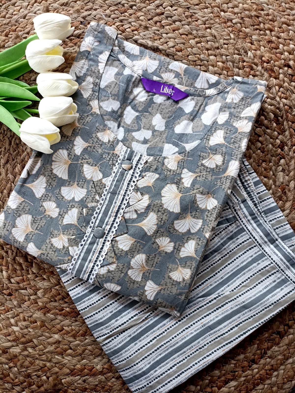 Cotton Kurta Pant Set