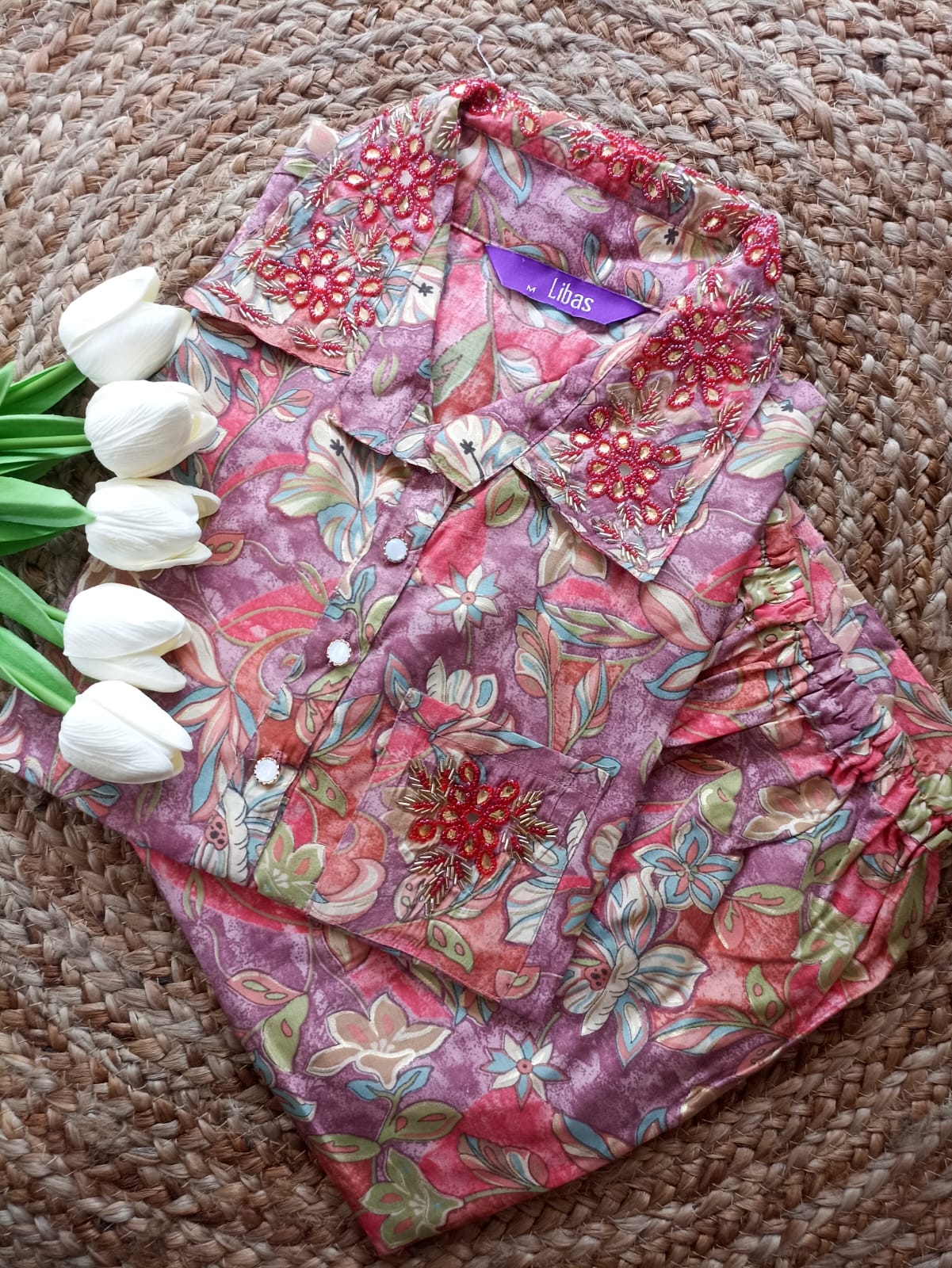 Embroidery Muslin Co-ord set