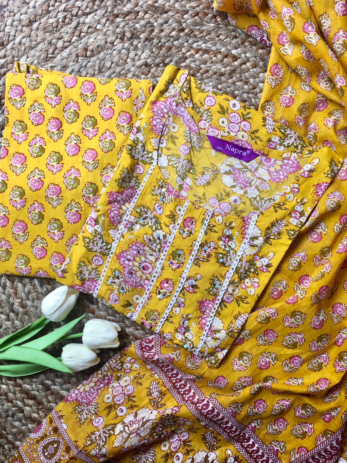 Pure Cotton Three Peice Suit