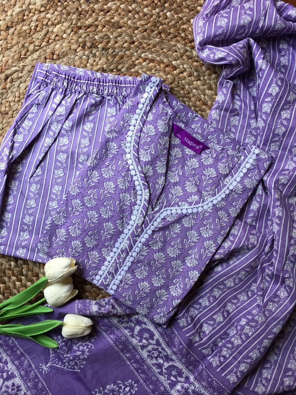 Pure Cotton Three Peice suit