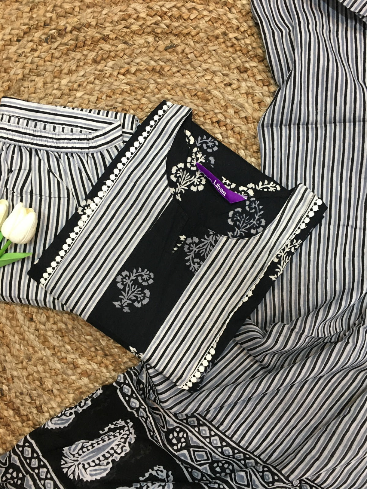 Pure Cotton Three Piece Suit
